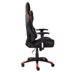 Chaise de jeu Brassex 52 po Lucas noire/rouge
