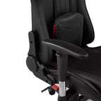 Chaise de jeu Brassex 52 po Lucas noire/rouge