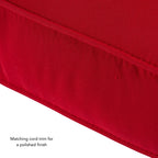 Ensemble de deux coussins d'extérieur haut de gamme Sunbrella pour assise profonde