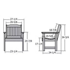 Chaise de jardin Lehigh - highwood