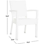 Kelda Chaise empilable intérieur/extérieur (lot de 2) - PAT4004 - Safavieh