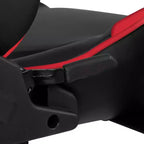 Emma and Oliver Racing Gaming Ergonomic Chair with Reclining Back, Footrest in Red LeatherSoft