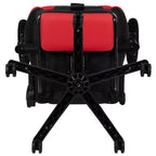 Emma and Oliver Racing Gaming Ergonomic Chair with Reclining Back, Footrest in Red LeatherSoft