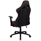 Emma and Oliver Racing Gaming Ergonomic Chair with Reclining Back, Footrest in Red LeatherSoft