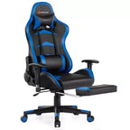 Costway Office Massage Gaming Chair Reclining Swivel Racing with Footrest