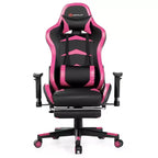 Costway Office Massage Gaming Chair Reclining Swivel Racing with Footrest
