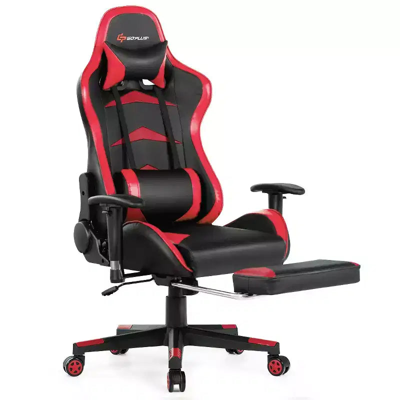 Costway Office Massage Gaming Chair Reclining Swivel Racing with Footrest