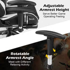 Costway Office Massage Gaming Chair Reclining Swivel Racing with Footrest
