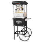 Great Northern Popcorn 8 oz. Lincoln Popcorn Machine With Cart  Black