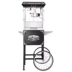 Great Northern Popcorn 8 oz. Lincoln Popcorn Machine With Cart  Black