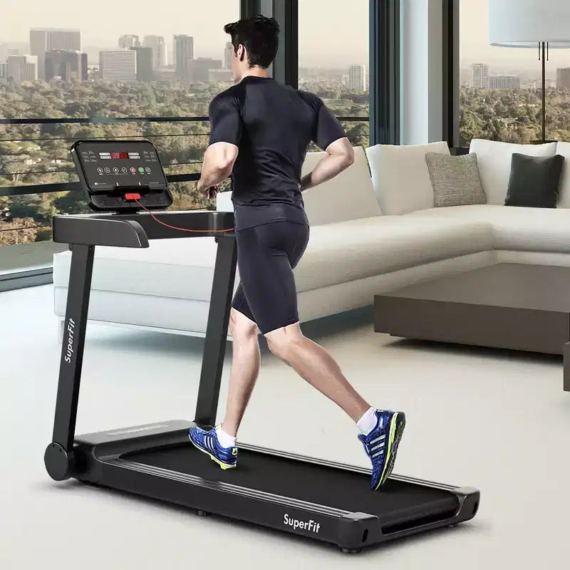 Tapis de course électrique Costway 2,25 CV avec contrôle par application pour la maison et le bureau
