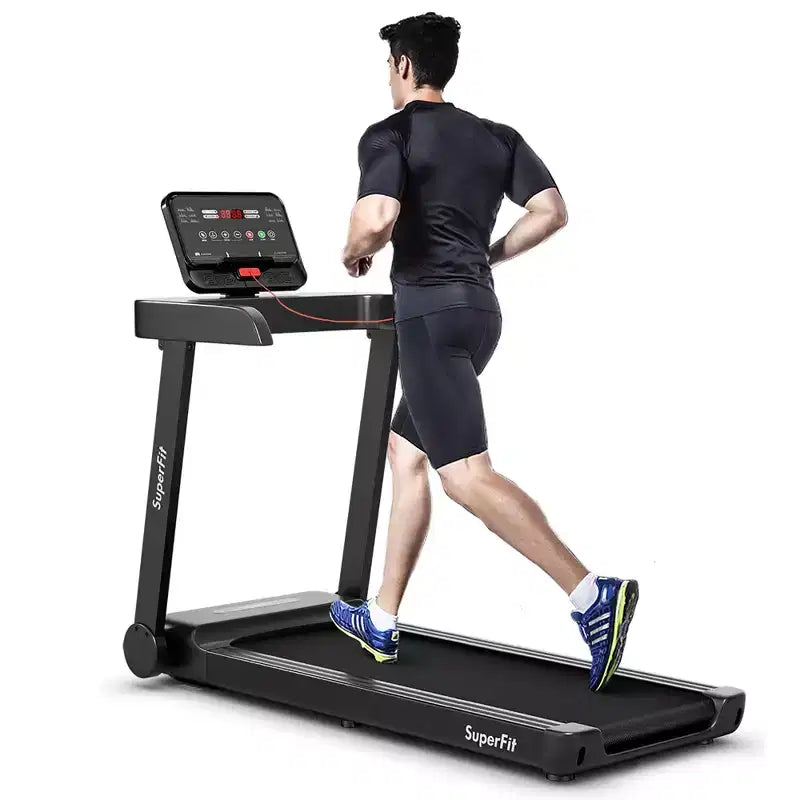 Tapis de course électrique Costway 2,25 CV avec contrôle par application pour la maison et le bureau