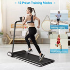 Costway Installation-Free Ultra-Thin Folding Treadmill Exercise Fitness Machine w/5-Layer