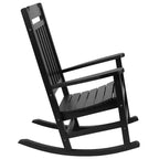 Merrick Lane Lot de 2 chaises à bascule en résine pour intérieur/extérieur