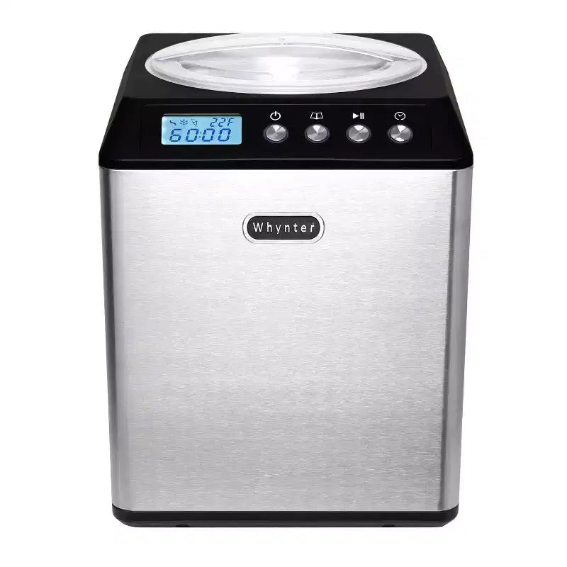Machine à crème glacée verticale Whynter 2,1 pintes avec bol en acier inoxydable