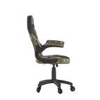 Fauteuil de jeu Flash Furniture X10, Chaise de bureau, d'ordinateur ou de PC de course, avec accoudoirs relevables et roulettes transparentes