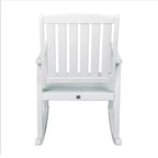 Fauteuil à bascule d'extérieur en bois d'acacia avec dossier à lattes Penny Classic - JONATHAN Y