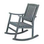 Penny Classic Slat-Back Acacia Wood Patio Outdoor Rocking Chair - JONATHAN Y