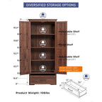 Meuble de garde-manger de cuisine de ferme, armoires de rangement en bois