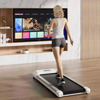 Costway Walking Pad w/265 lbs Capacity Remote Control & LED Display Under Desk Treadmill Gray\Black\Pink