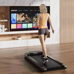 Costway Walking Pad w/265 lbs Capacity Remote Control & LED Display Under Desk Treadmill Gray\Black\Pink