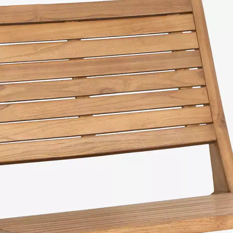 JONATHAN Y Leo Mid-Century Modern Wood Armless Outdoor Patio Chair