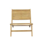 JONATHAN Y Leo Mid-Century Modern Wood Armless Outdoor Patio Chair