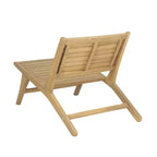 JONATHAN Y Leo Mid-Century Modern Wood Armless Outdoor Patio Chair