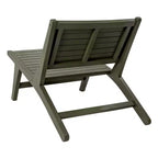 JONATHAN Y Leo Mid-Century Modern Wood Armless Outdoor Patio Chair