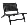 JONATHAN Y Leo Mid-Century Modern Wood Armless Outdoor Patio Chair