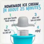 Nostalgia 4-Quart Electric Ice Cream Maker with Easy-Carry Handle