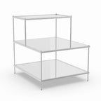 Glam Mirrored Accent Side Table