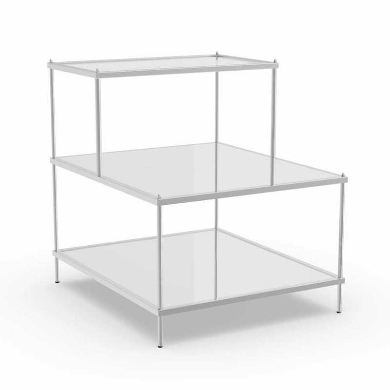 Glam Mirrored Accent Side Table