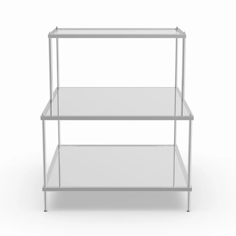 Glam Mirrored Accent Side Table
