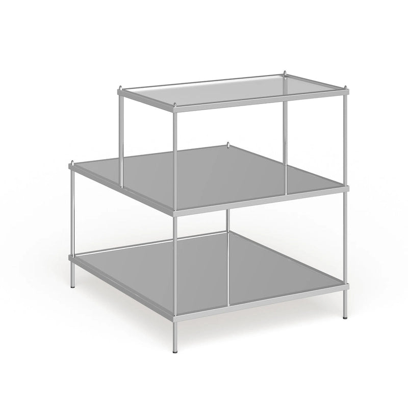 Glam Mirrored Accent Side Table