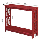 Convenience Concepts Town Square Console Table with Shelf