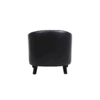 Barrel Accent Chair with Nailhead Trim and Solid Wood Legs