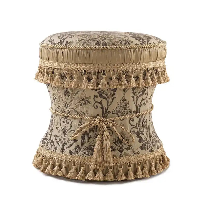 Decorative Upholstered Vanity Stool Ottoman