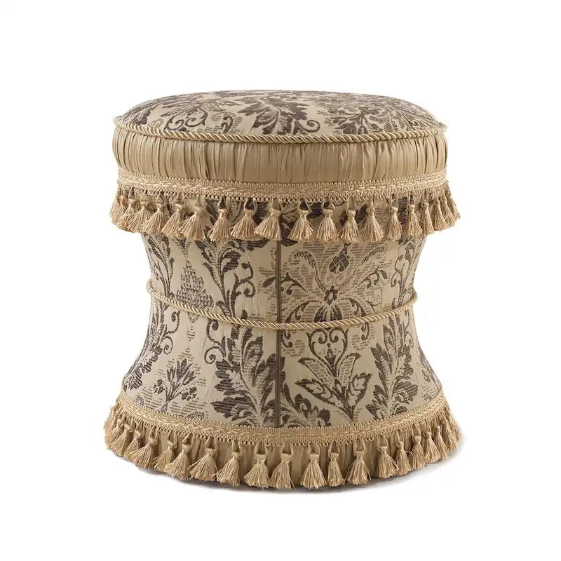 Decorative Upholstered Vanity Stool Ottoman