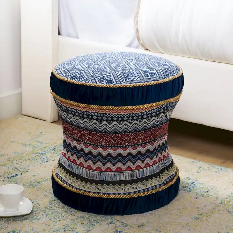 Decorative Upholstered Vanity Stool Ottoman