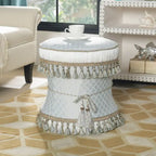 Decorative Upholstered Vanity Stool Ottoman
