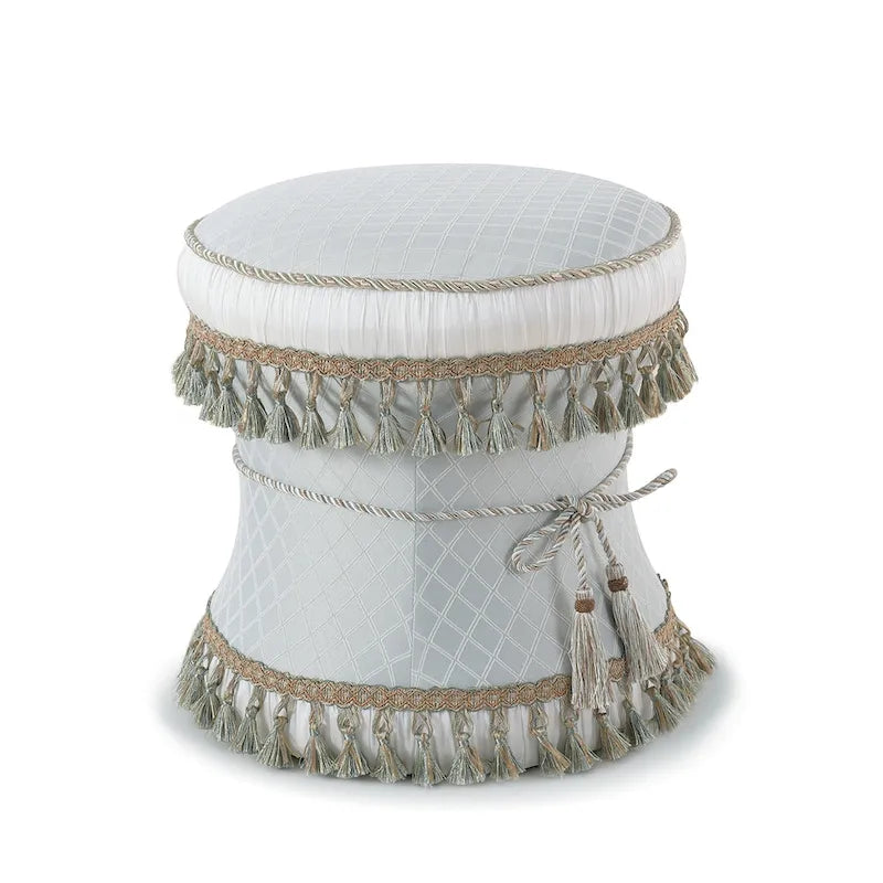 Decorative Upholstered Vanity Stool Ottoman
