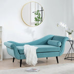 70.86-Inch Wide Chaise Lounge with Scroll Arm