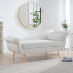 70.86-Inch Wide Chaise Lounge with Scroll Arm