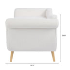 70.86-Inch Wide Chaise Lounge with Scroll Arm