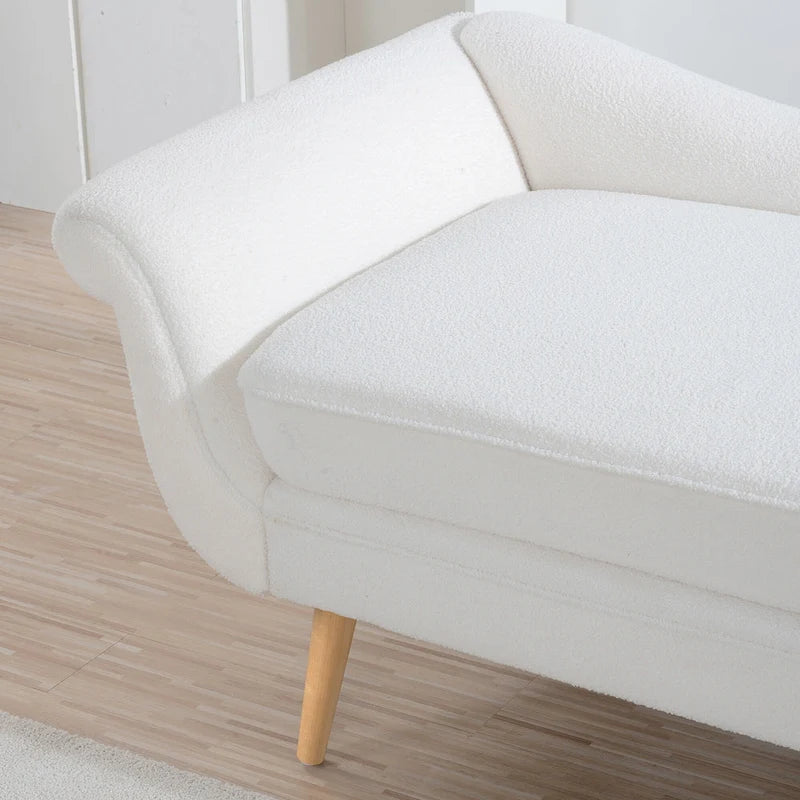 70.86-Inch Wide Chaise Lounge with Scroll Arm
