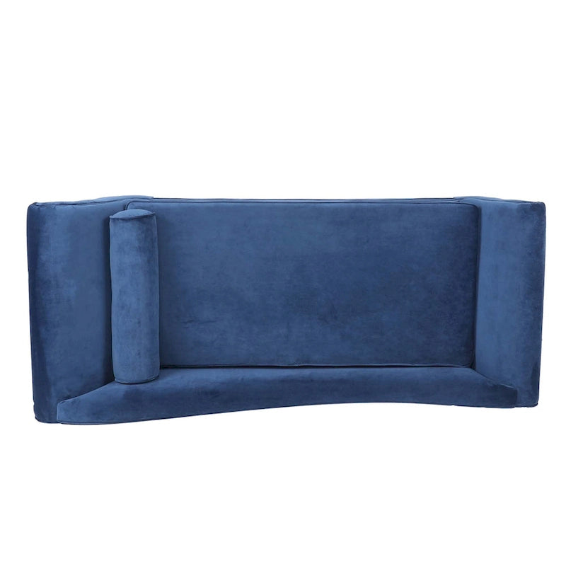 70.86-Inch Wide Chaise Lounge with Scroll Arm