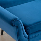 70.86-Inch Wide Chaise Lounge with Scroll Arm