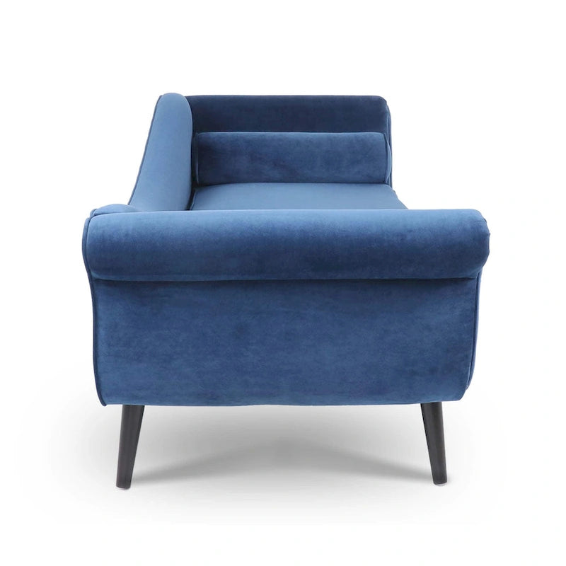 70.86-Inch Wide Chaise Lounge with Scroll Arm