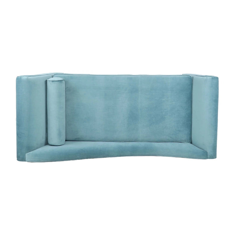 70.86-Inch Wide Chaise Lounge with Scroll Arm
